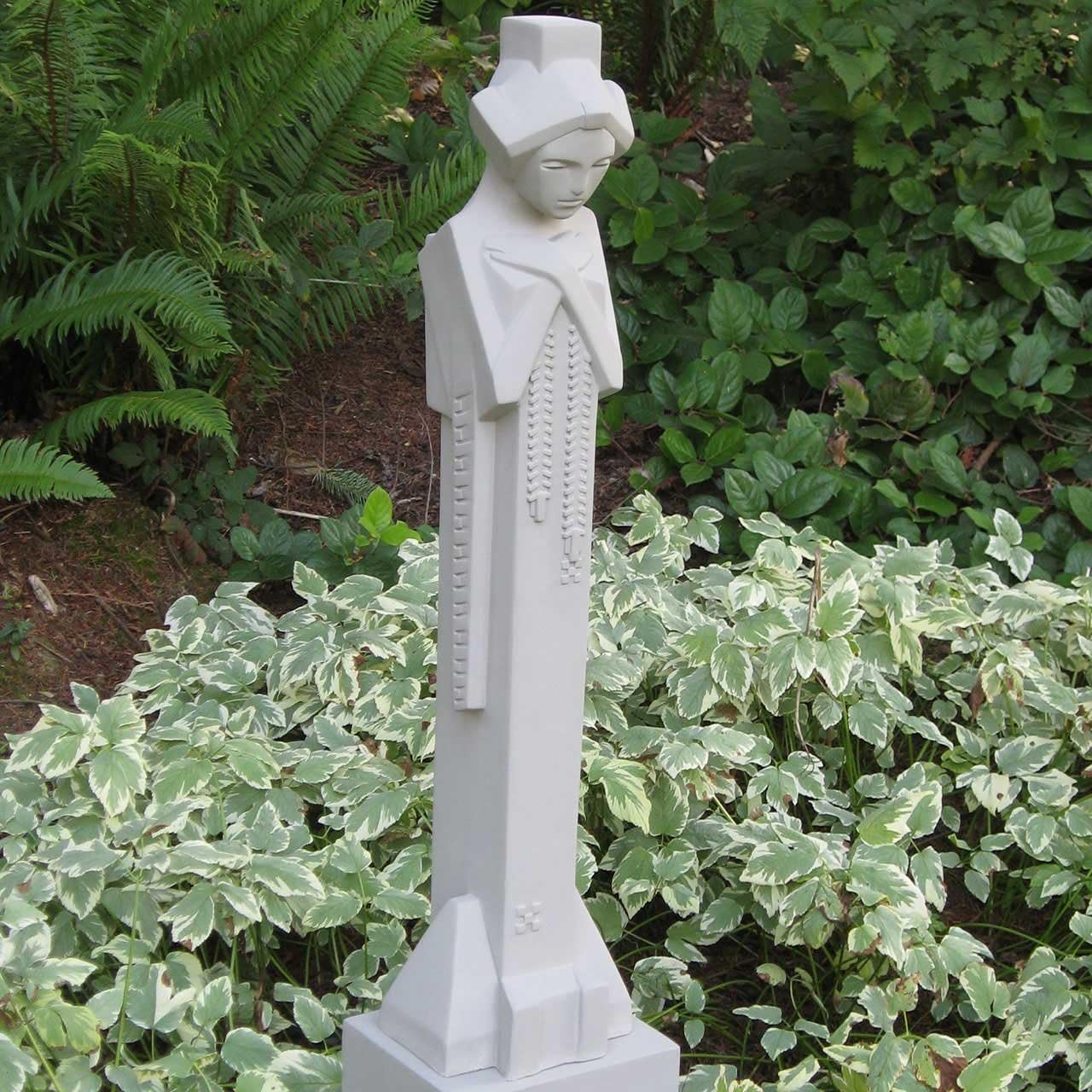 Frank Lloyd Wright MIDWAY GARDENS Statue SPRITE Sculpture - Gray Cement