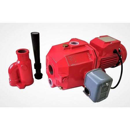 Hallmark Industries Convertible Deep Well Jet Pump, 1 HP 115/230V, Max 82 ft Heavy Duty Cast Iron