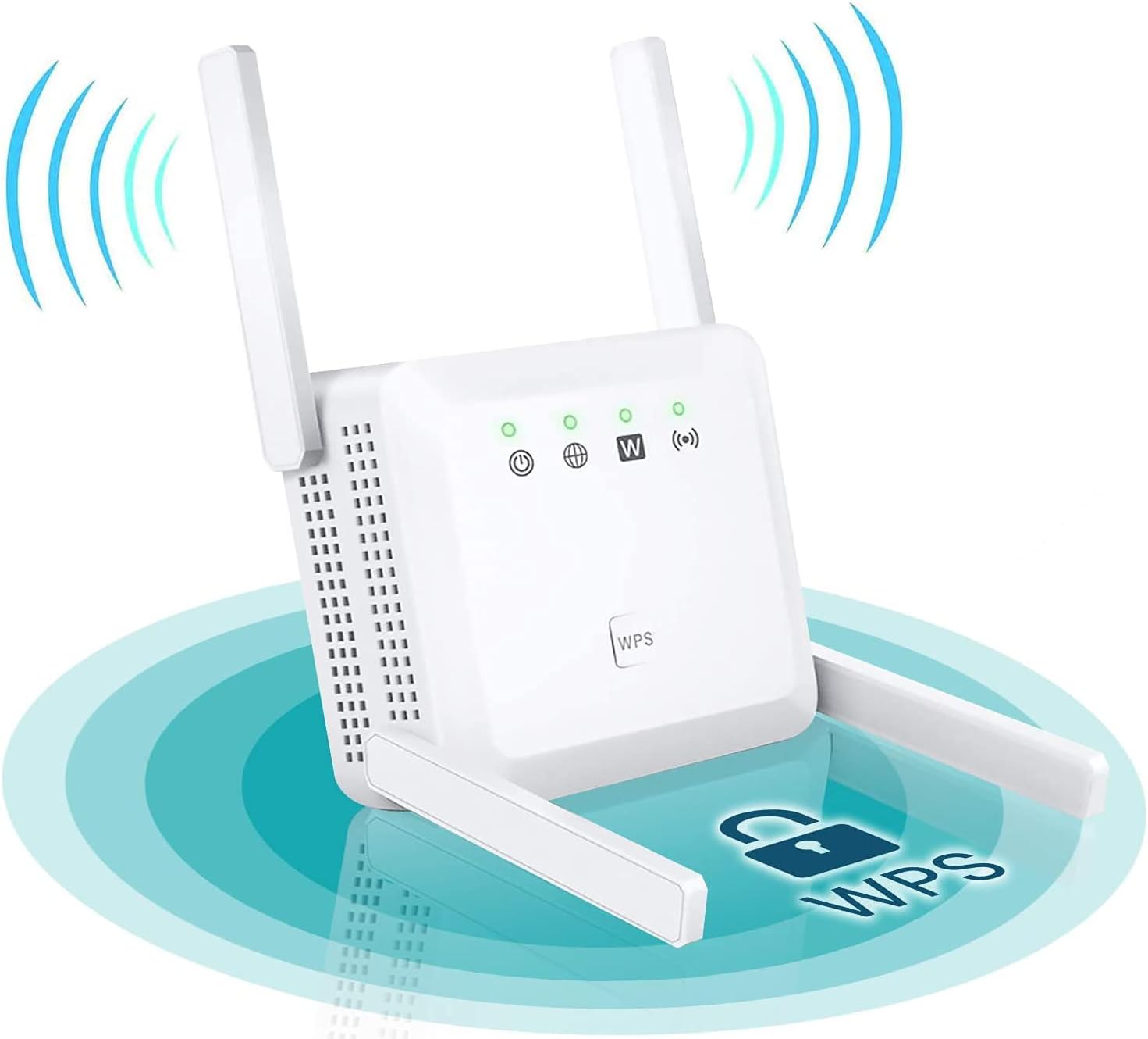 Best WiFi Extender Internet Booster - 1200M 5g 2.4 GHz WiFi Booster Covers Up to 3500 Sq ft and 35 Devices