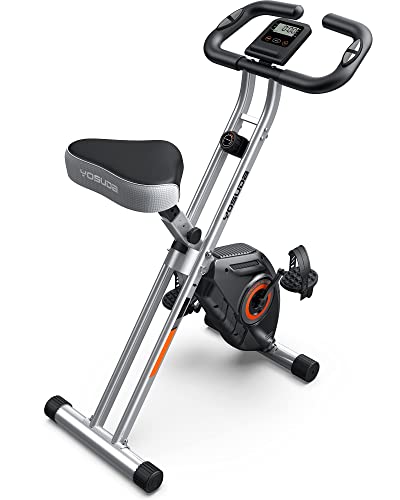 YOSUDA Folding Exercise Bike - Foldable Stationary Bike for Home Gym Workout