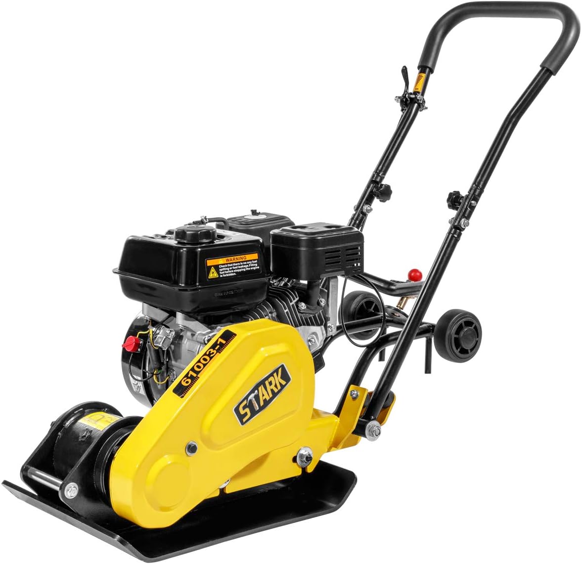 Stark Pro-Series 6.5HP 5500MAX VPM Walk Behind Plate Compactor Gas Vibration Compaction Force 2,360Lbs Force
