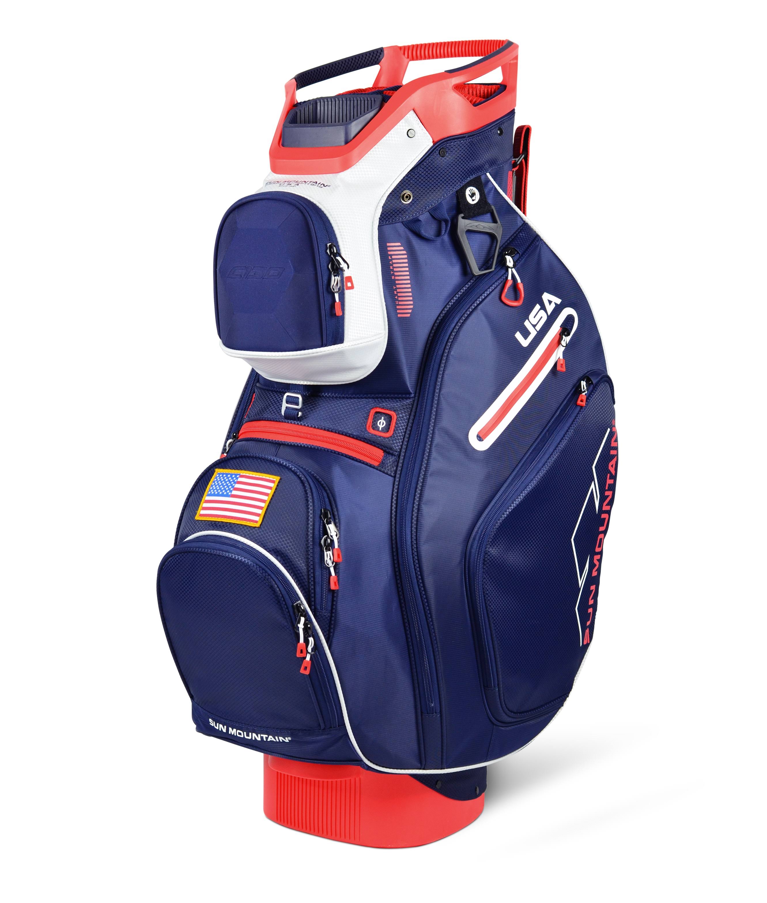 Sun Mountain C-130 Cart Bag 2019 Navy/White/Red