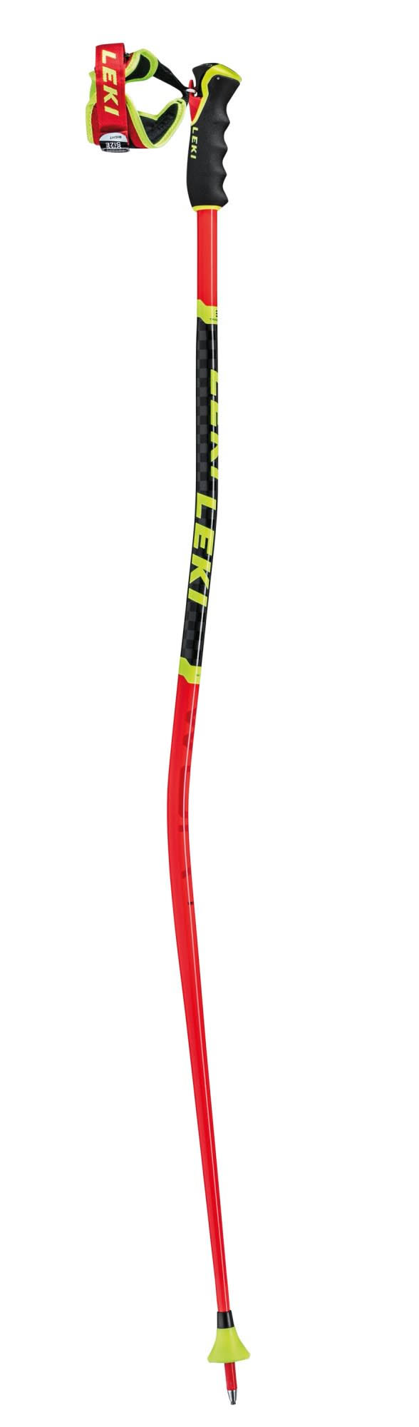 Leki WCR GS 3D Ski Poles Red/Yellow, 130cm