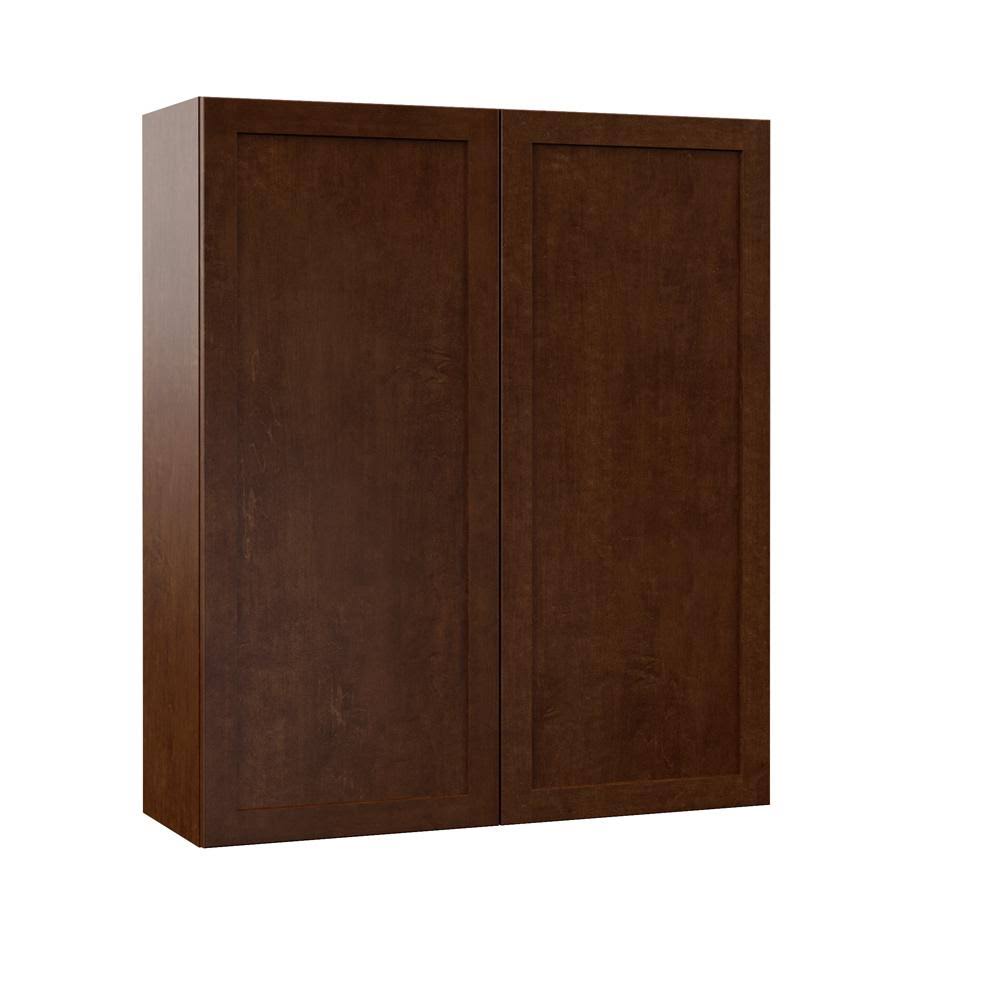 Hampton Bay Designer Series Soleste Assembled 36x42x12 in. Wall Kitchen Cabinet in Spice