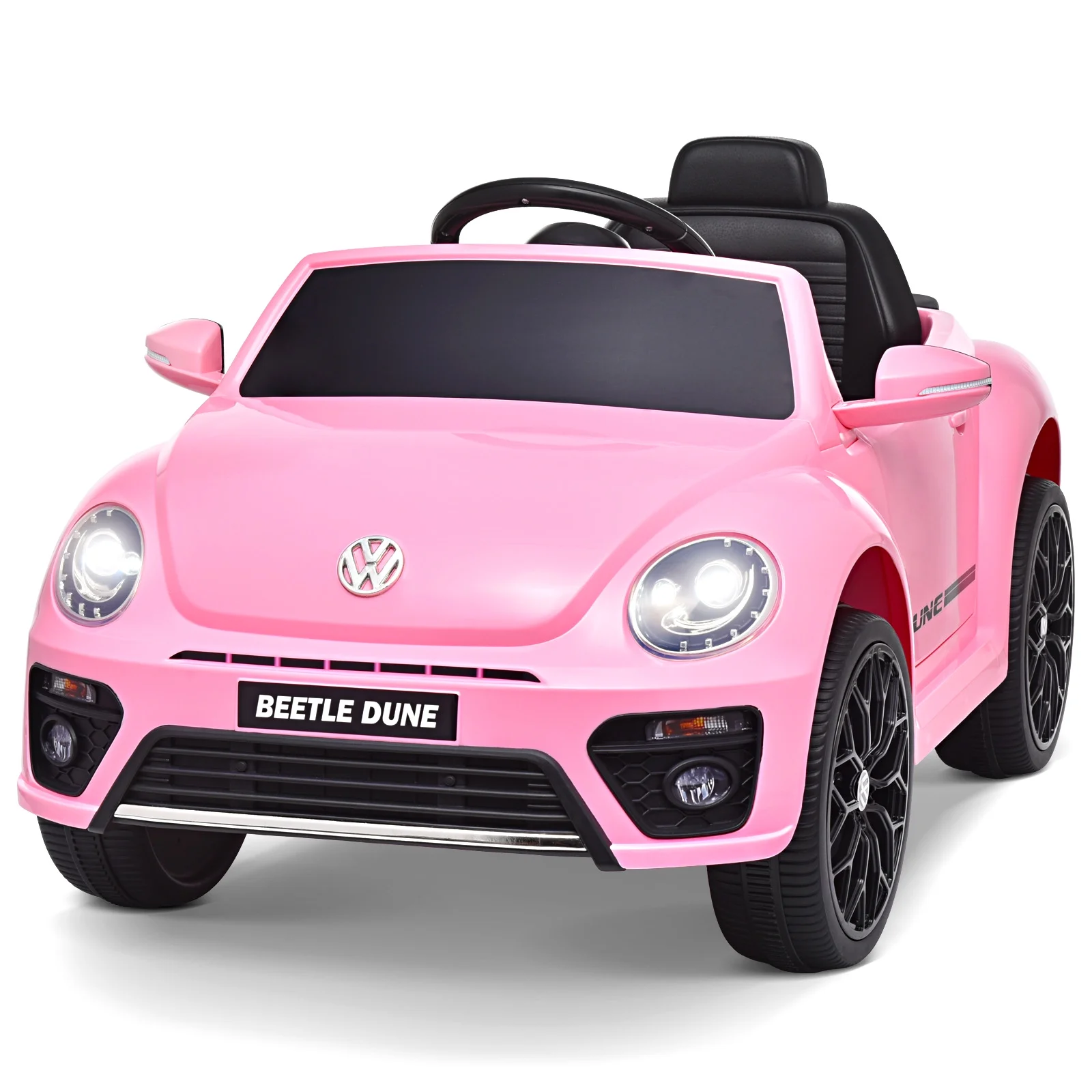 Joywhale 12V Kids Ride on Car Licensed Volkswagen Beetle Battery Powered Electric Vehicle for Kids, with 2.4G Remote Control