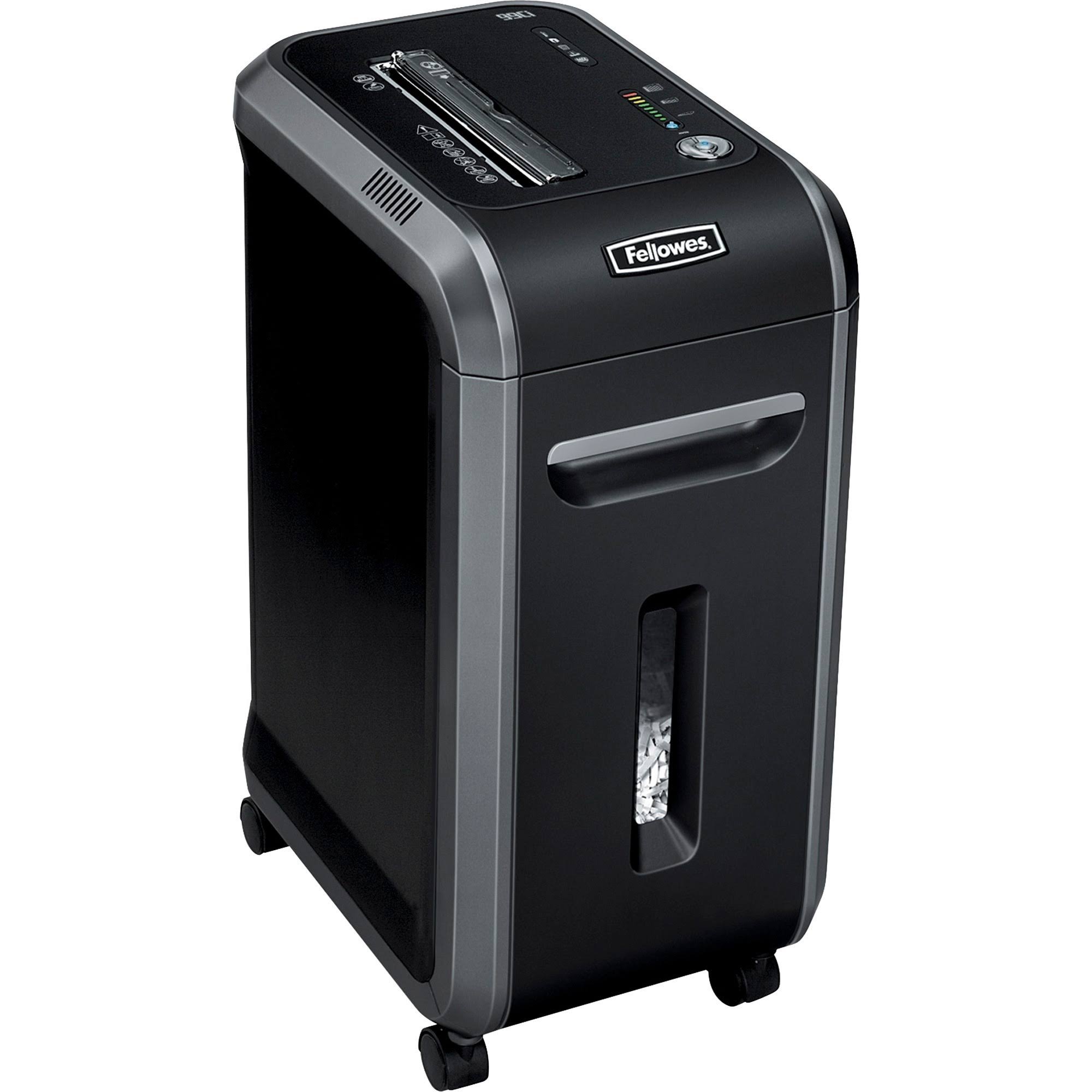Fellowes Powershred 99Ci Heavy-Duty Cross-Cut Shredder, Black/Grey - Megean