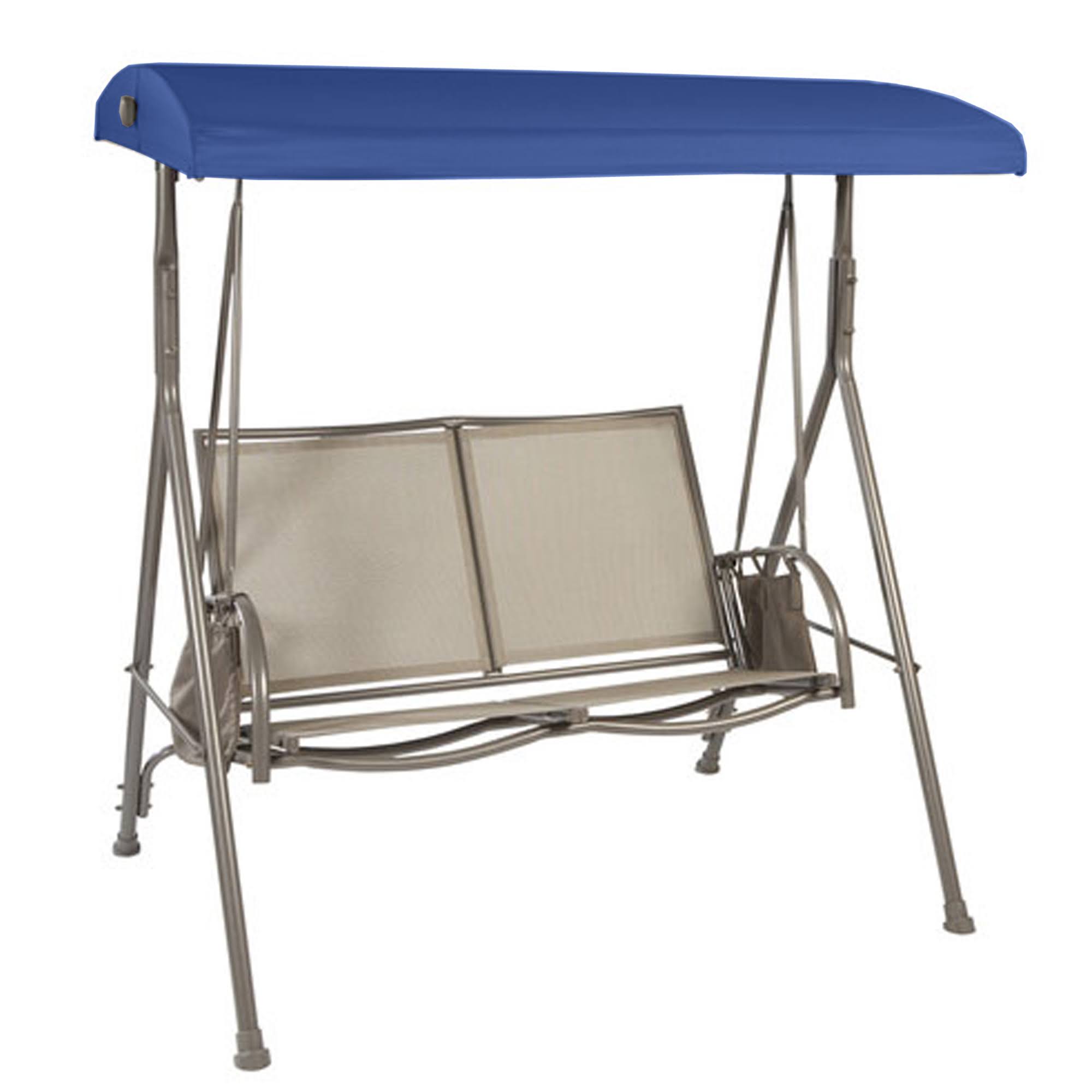 Garden Winds Replacement Canopy Top Cover for The Garden Treasures 2-Person Sling Swing - True Navy, Blue