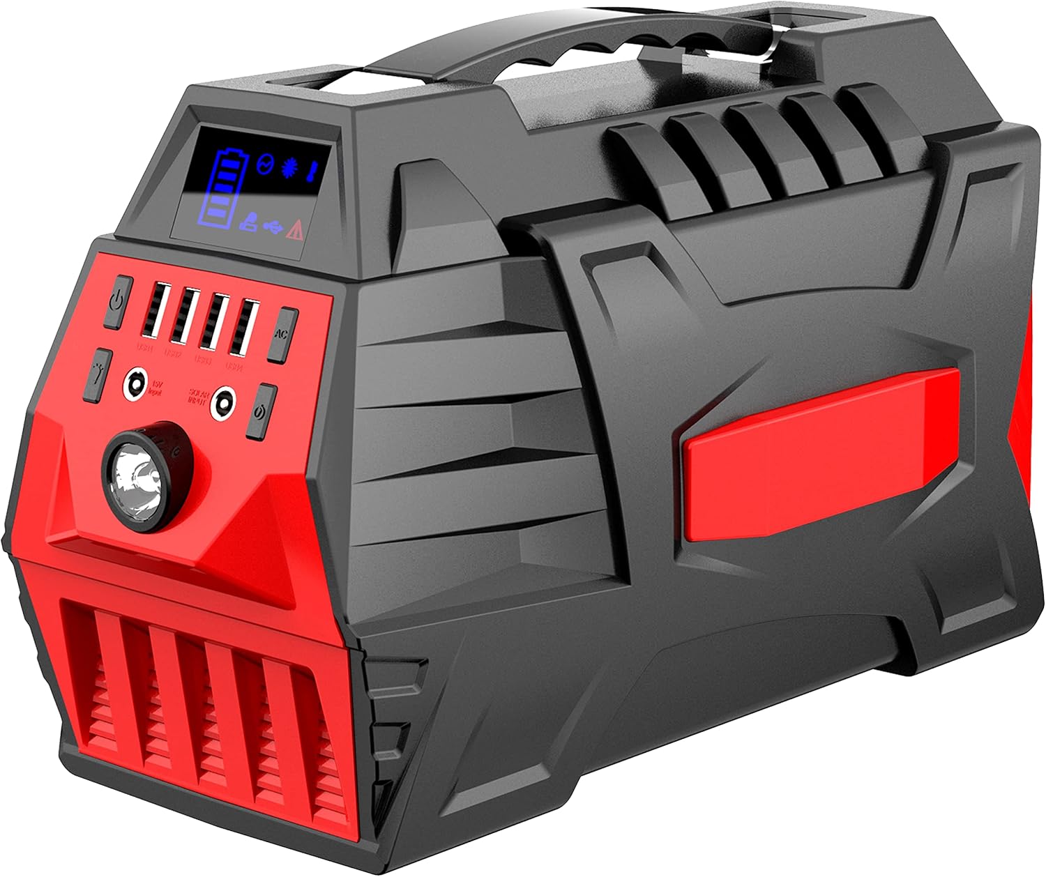 500W Portable Power Station, 296Wh Solar Generator Backup Battery Pack with 110V/500W AC Outlet, Portable Power Bank Outdoor Generators for Home Use