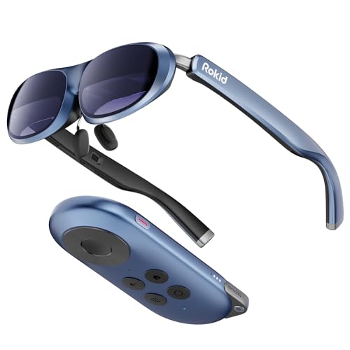 Rokid AR Joy Pack AR Glasses, Smart Glasses Max with Station, 360" Micro-OLED Display, Google Play, Media Streaming, HDCP Support & Cloud Gaming