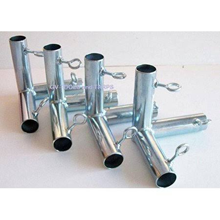 4pc x 3 Way (FVF3) 1 3/8x22 Flat Corner Canopy Fitting / Batting Cage Fitting