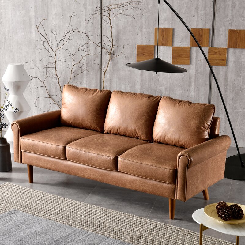 Ainsley 74.01” Rolled Arm Sofa