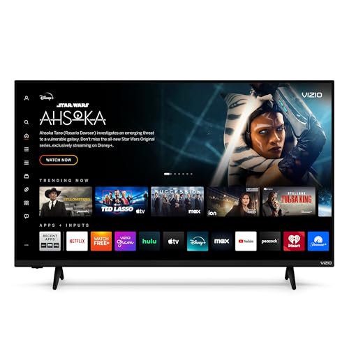 VIZIO 43-inch 4K UHD LED Smart TV w/Dolby Vision HDR, WiFi 6, Bluetooth Headphone Capable, Apple AirPlay, Google Cast Built-in (V4K43M-08, New)