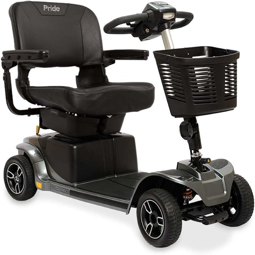 Pride Mobility Revo 2.0 4 Wheel S67 Mobility Scooter, Outdoor 4-Wheel Travel Electric Mobility Scooter for Adults, 400 lbs. WC, Up to 5.2 MPH