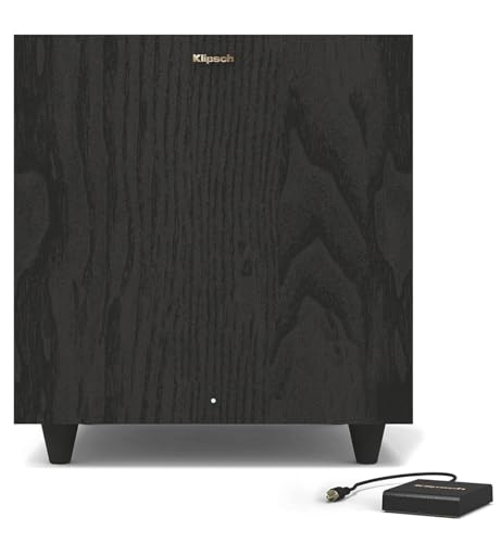 Klipsch R-80SWi 8-inch 150W Wireless Subwoofer with High Performance Driver for Deep Bass Black