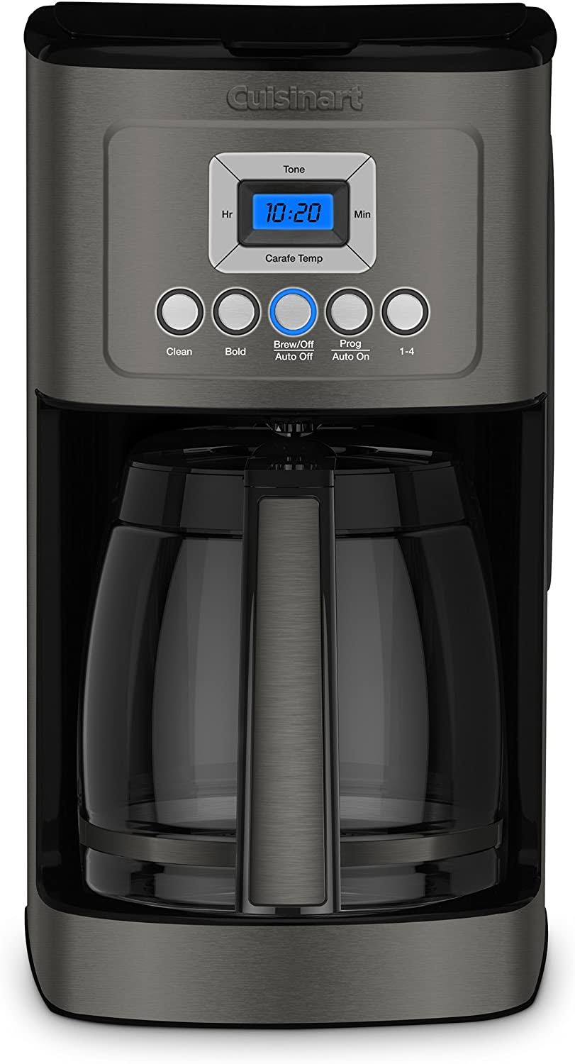 PerfecTemp 14-Cup Programmable Coffeemaker, DCC-3200/Black Stainless Steel - Megean