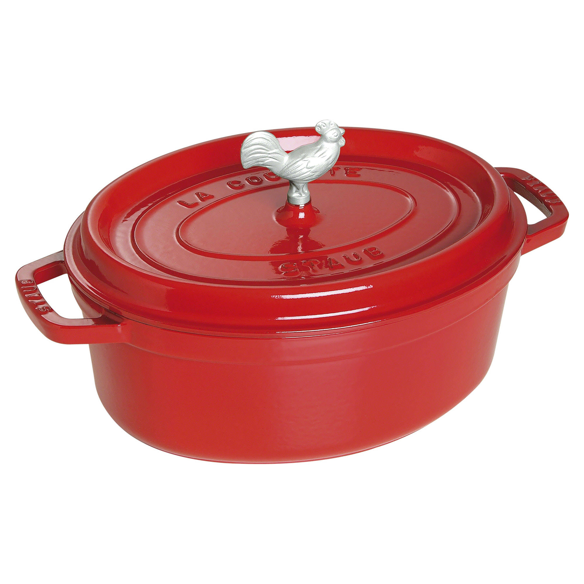 Staub - Cast Iron 5.75-qt Coq AU VIN Cocotte - Cherry