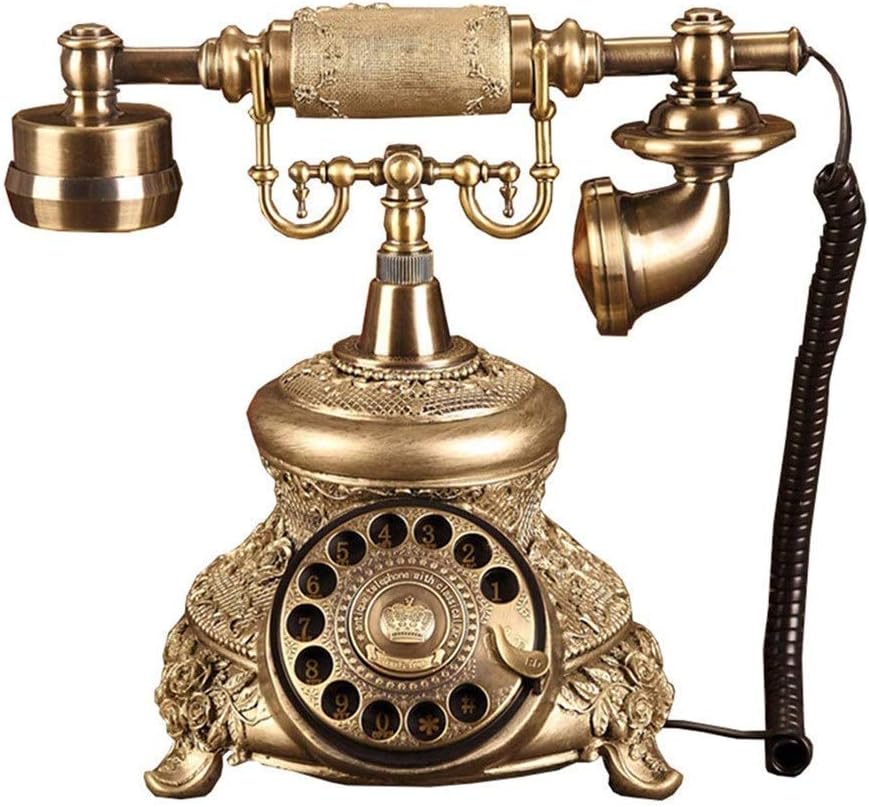 Retro Old Fashioned Telephone European Antique Telephone Rotary Dial Telephones Retro Landline Desk Telephone
