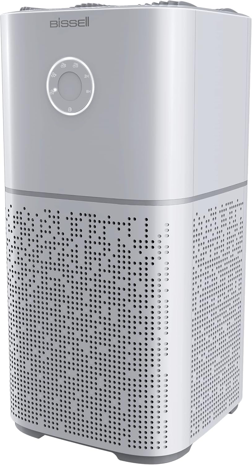 BISSELL® air180 Home Air Purifier with HEPA and Carbon Filters for Medium to Large Room and Home, Quiet Bedroom Air Cleaner for allergens, pets, dust