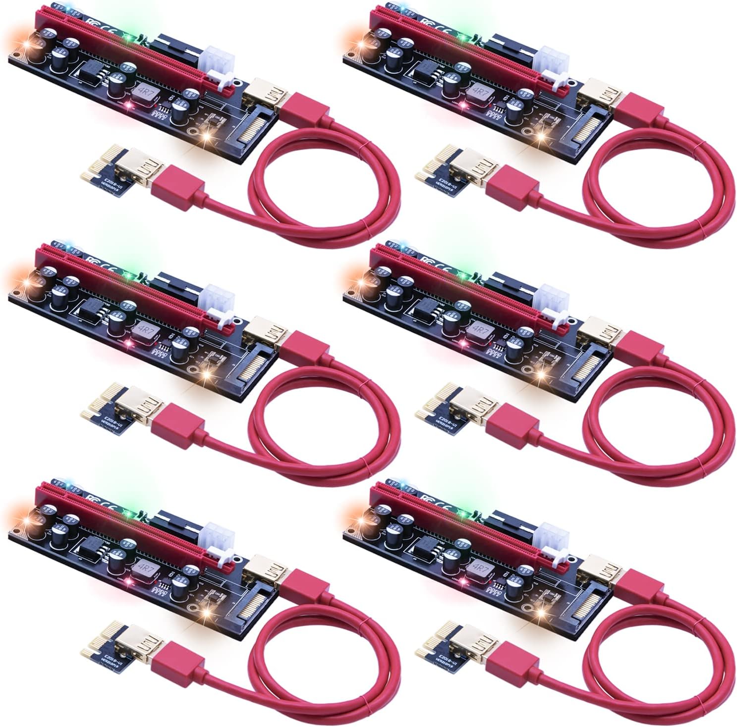 Mailiya 009s Pro PCIe Riser, Dual Chip PCI-Express GPU Riser