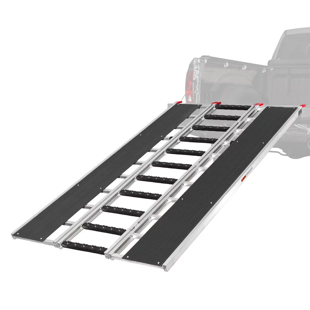 Black Ice SNO-9454-HDXW-S 7' 10" x 54" Tri-Fold Snowmobile Ramp, Stud Protectors - Curated Treasures Market