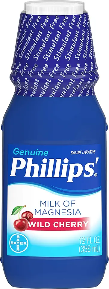Milk of Mag Cherry Size 12z Phillips Milk of Magnesia Laxative & Antacid in Cherry Flavor - Kansas Nuitrition - HNZSDS