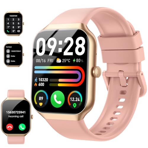 Smart Watch(Answer/Make Call), 1.96 HD Smartwatch for Men Women, 2025 New Fitness Watch with 112+ Sport Modes, Heart Rate, Sleep Monitor, Pedometer