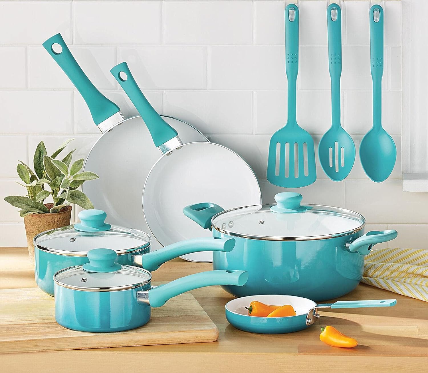 Ceramic Nonstick 12 Piece Cookware Set
