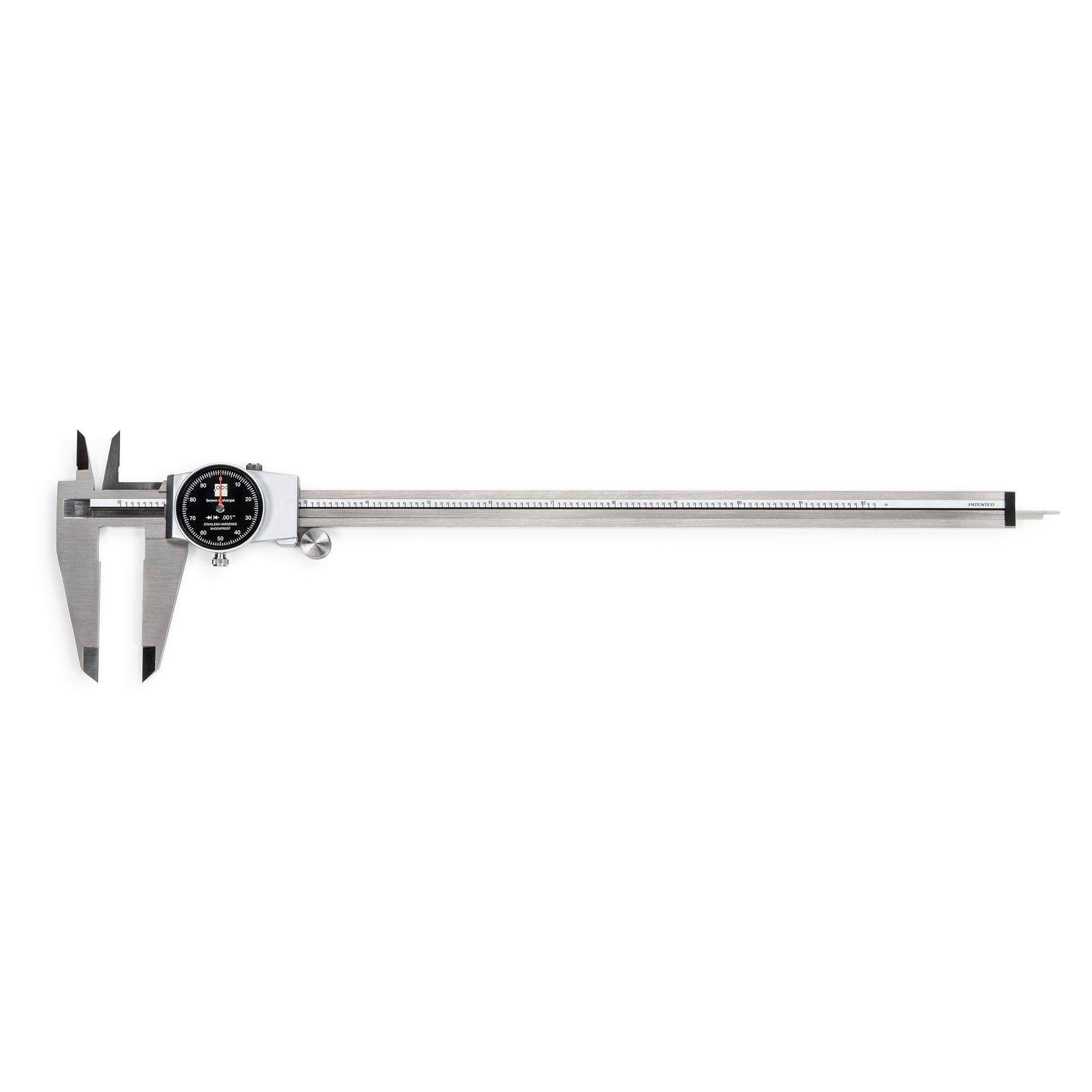 Brown u0026 Sharpe 599-579-12-5-1 0-12 in. Range Black Dial Caliper