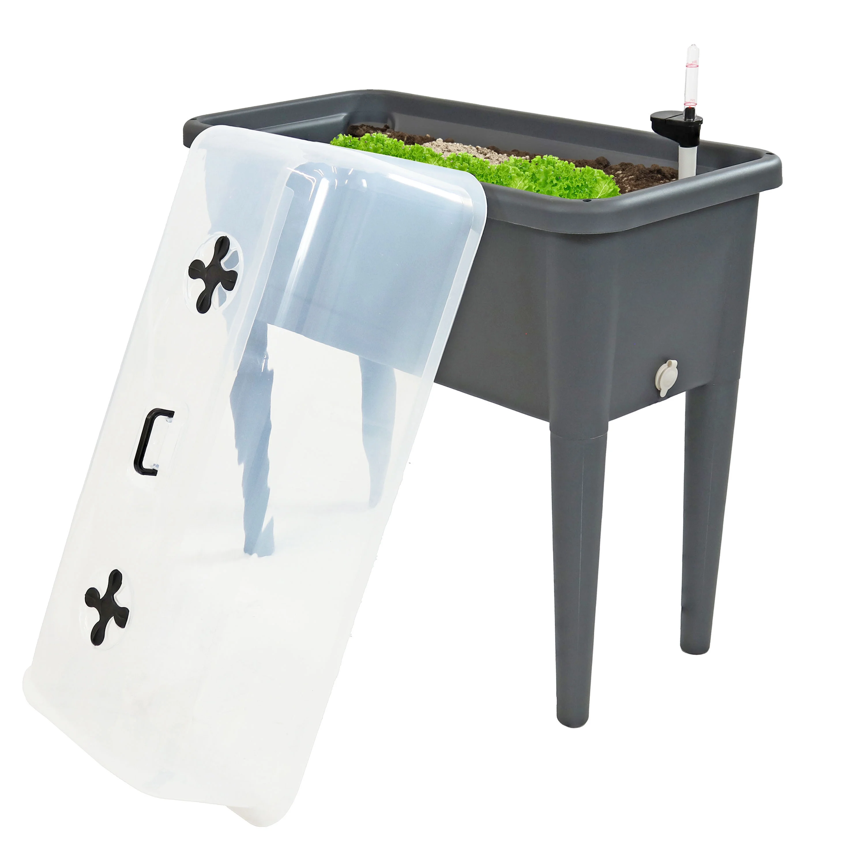 Sunnydaze Self-Watering Raised Garden Bed with Cover - 33" H
