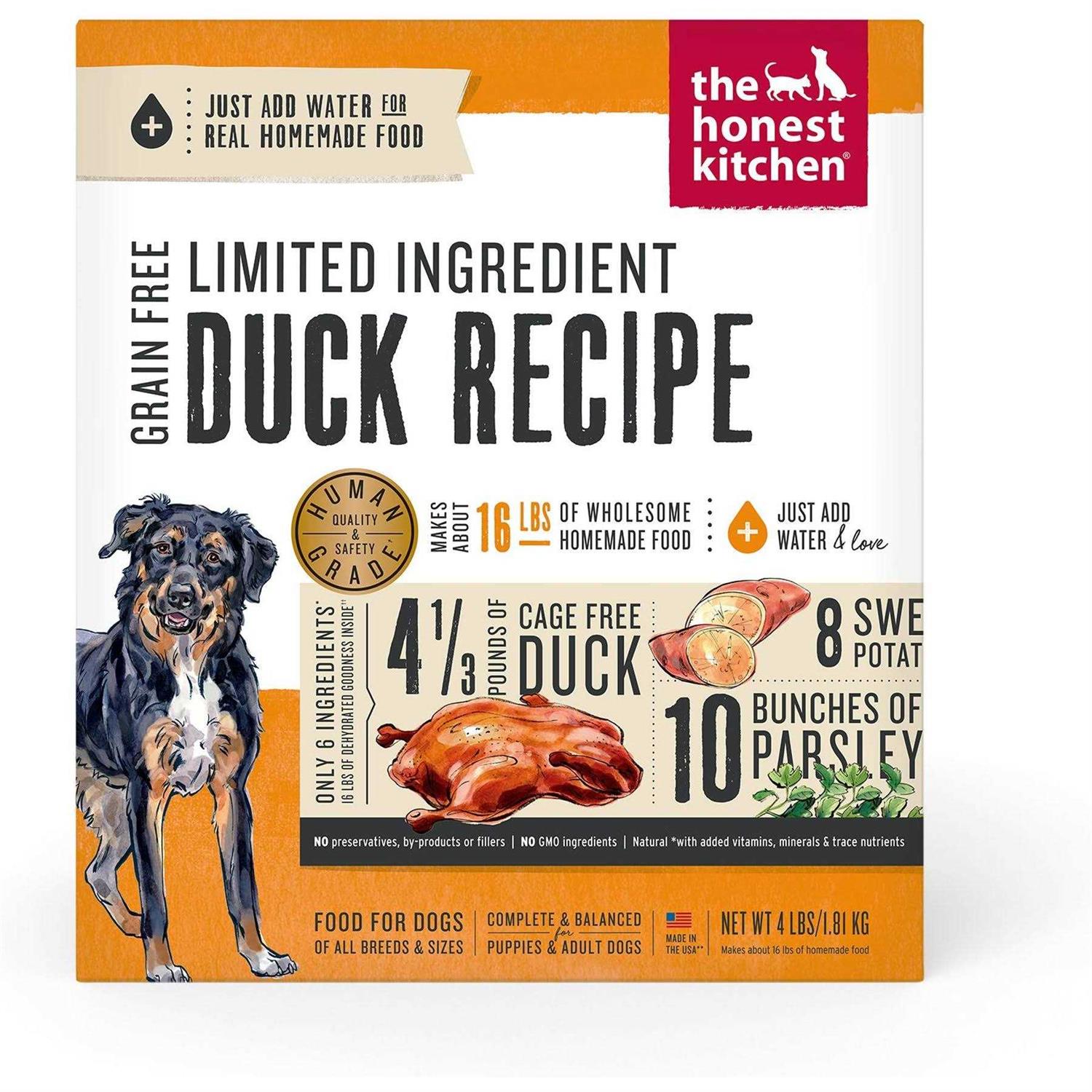 The Honest Kitchen Dehydrated Limited Ingredient Duck Dog Food - Pet Supplies online store