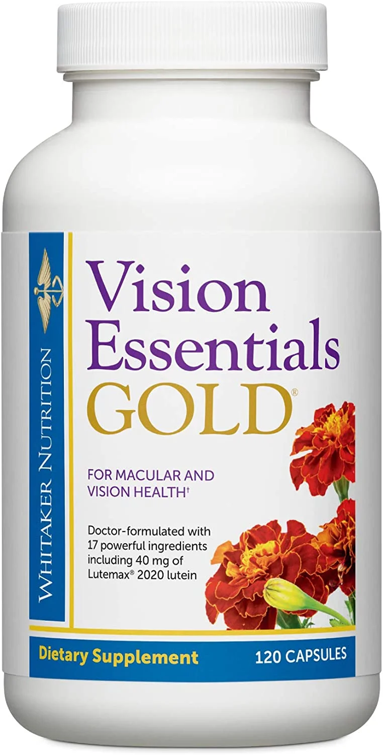 Dr. Whitaker Vision Essentials Gold - Eye Health Supplement with 40 mg of Lutein Plus Vitamin A & Zeaxanthin