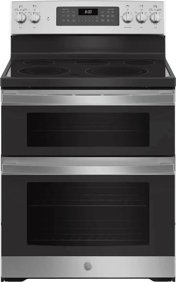 Whirlpool 6.7 Cu. Ft. Electric Double Oven Range with True Convection Cooking - Stainless Steel 1