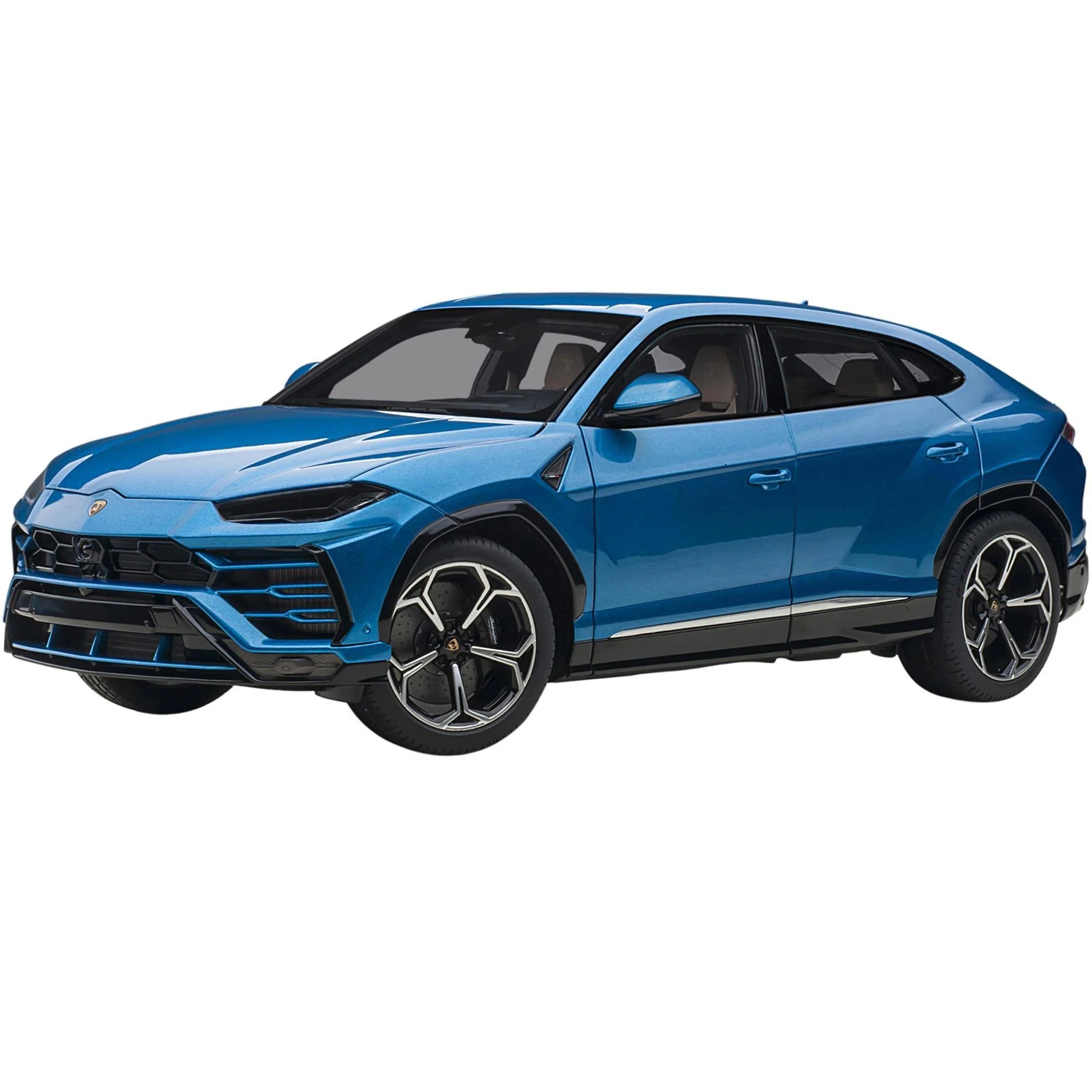 Lamborghini Urus Blu Eleos Blue Metallic 1/18 Model Car by AUTOart