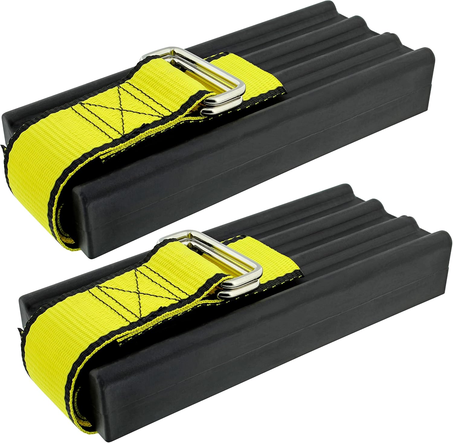 ABN Anti-Skid Car Tire Traction Blocks - 2pk Emergency Block Tire Snow Chains for SUV Trucks Car on Ice Snow Mud Pack of 2