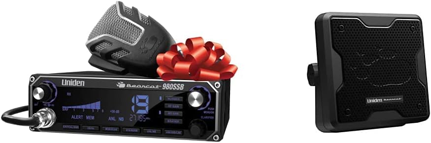 Uniden BEARCAT 980 40-Channel SSB CB Radio and Uniden (BC20) Bearcat 20-Watt External Communications Speaker