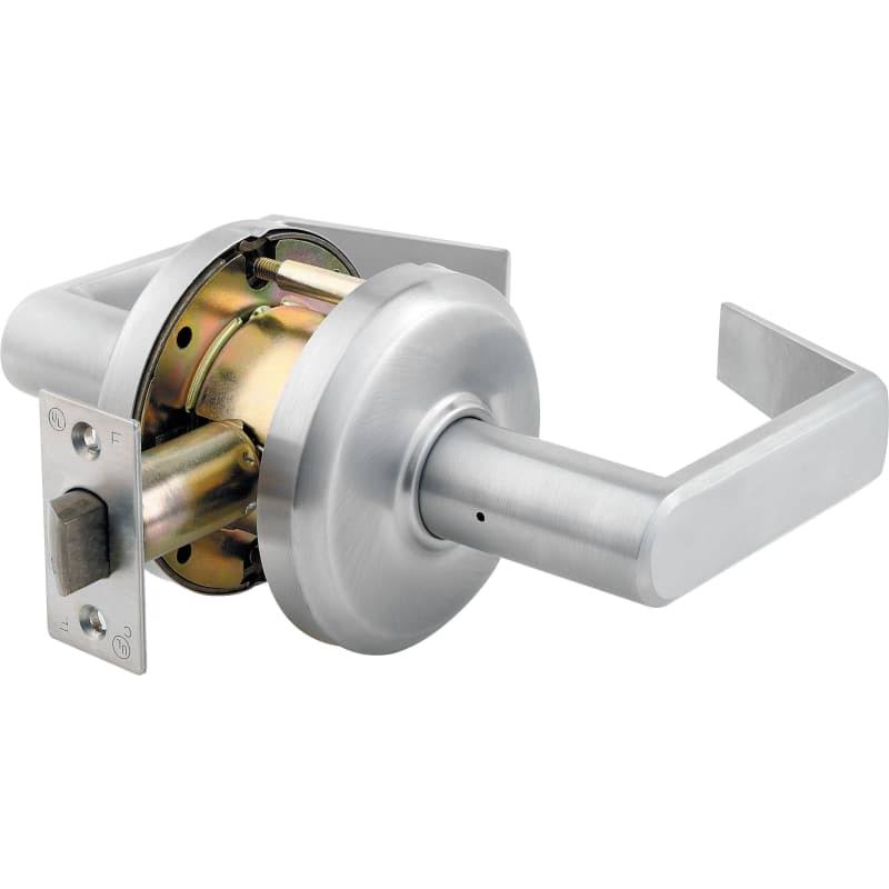 Stanley QCL230E626 Sierra Passage Lock with 2-3/4x22 Backset and ASA Strike Satin Chrome Finish