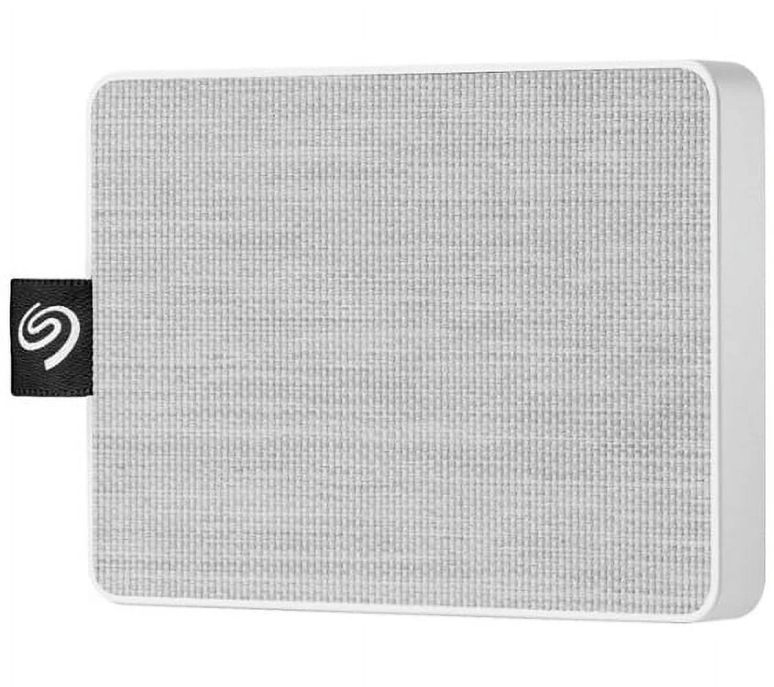Seagate 1TB One Touch SSD External Solid State Drive Portable USB 3.0 (White) - Curated Treasures Market