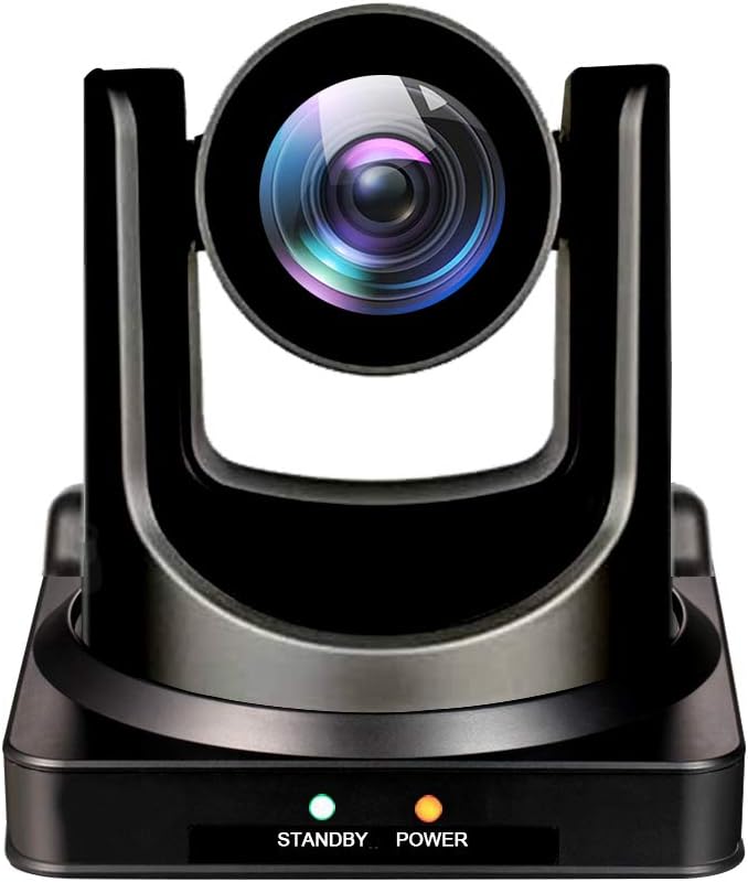 AVKANS 4K NDI Camera, 20X Optical Zoom Live Streaming PTZ Camera for Church Events Video Production Services