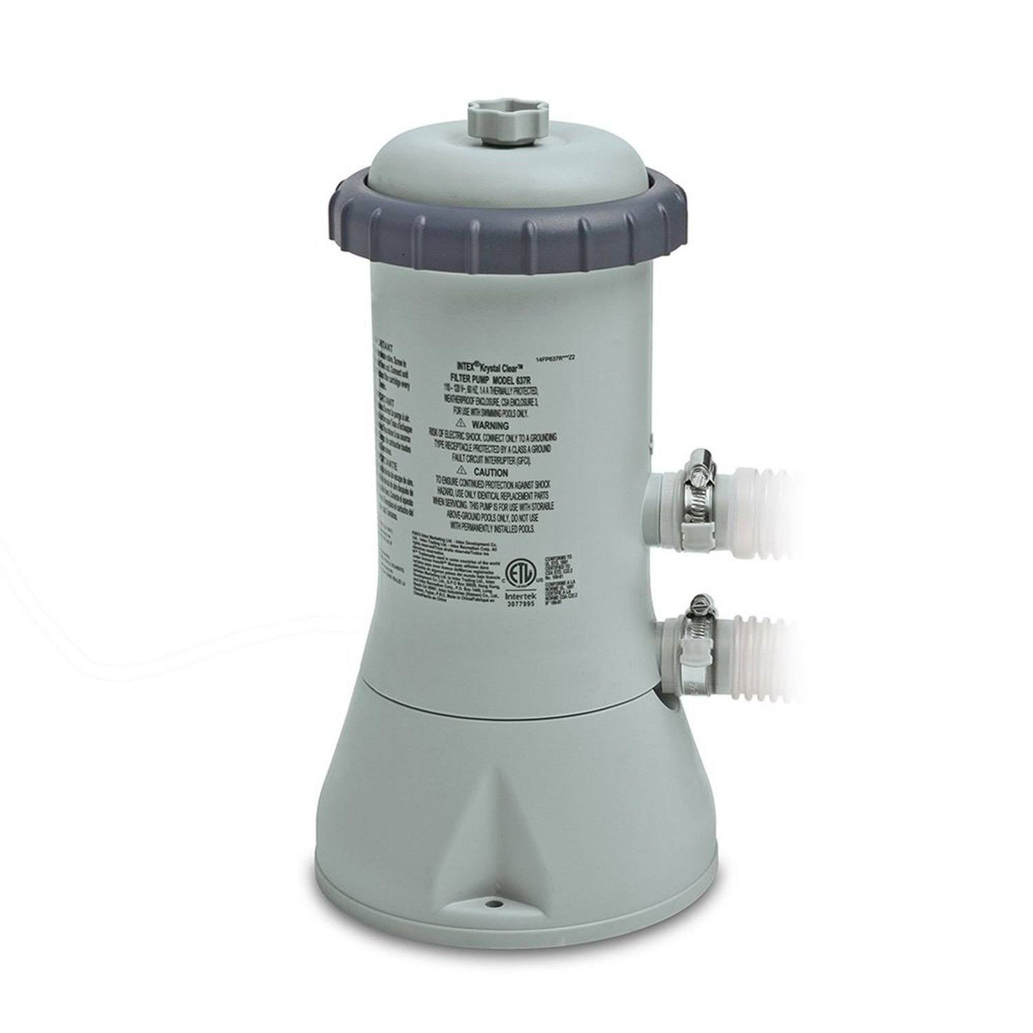 Intex Krystal Clear Cartridge Filter Pump for Above Ground Pools 1000 GPH Pump