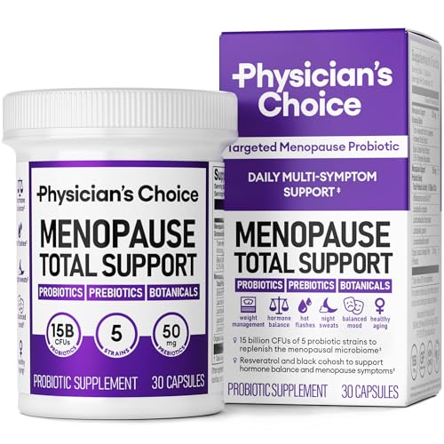 Physician's CHOICE Menopause Probiotic Supplement for Women - Supports Hormone Balance, Hot Flashes, Night Sweats, Weight Management