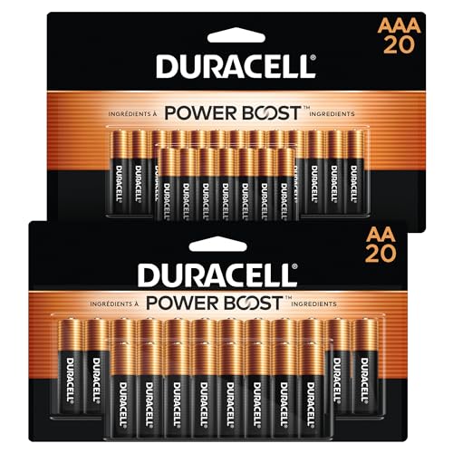 Duracell Coppertop AA + AAA Batteries Combo Pack with Power Boost Ingredients, 24 Count Double A & Triple A Battery with Long-Lasting Power