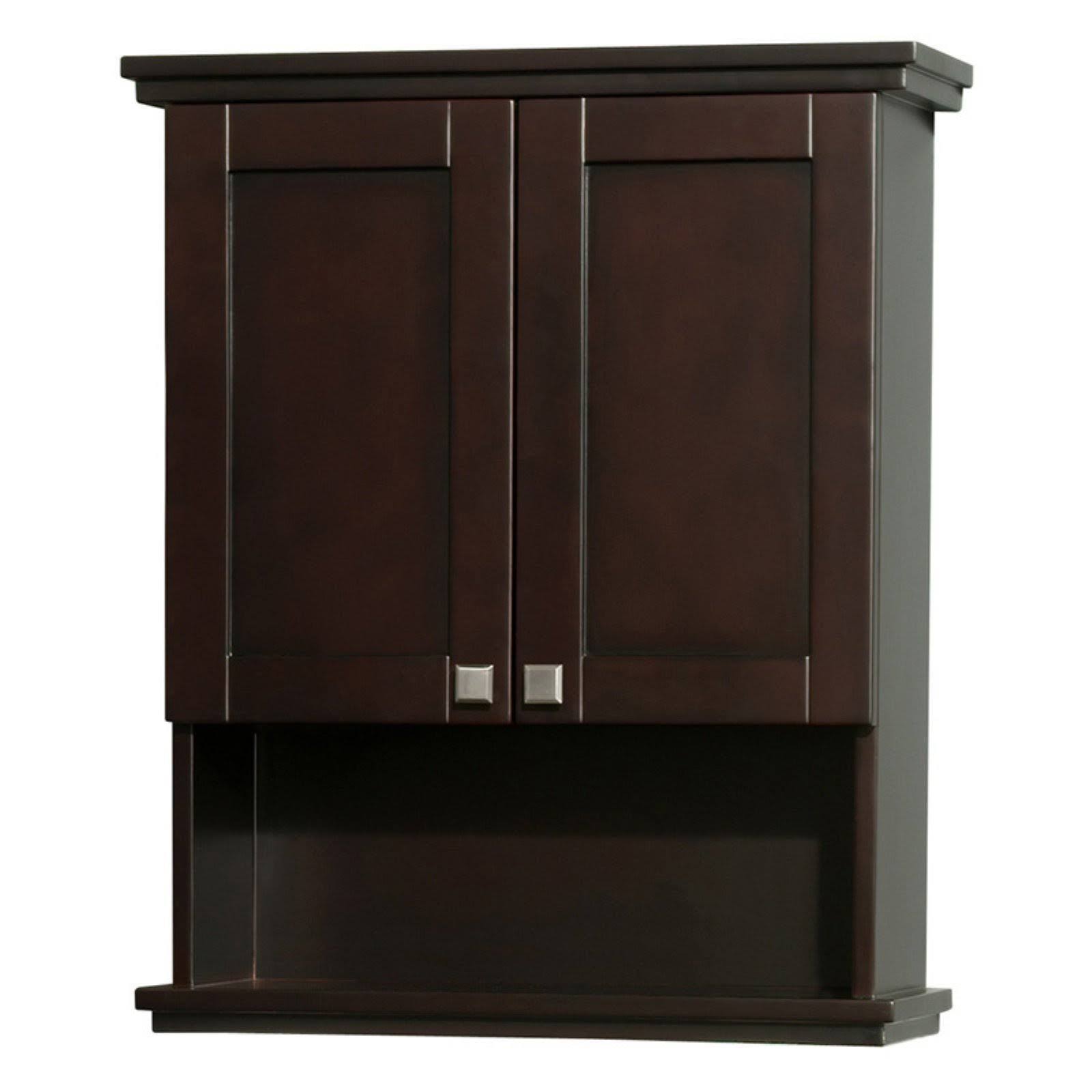 Wyndham Collection Acclaim 25 in. Wall Cabinet in Espresso