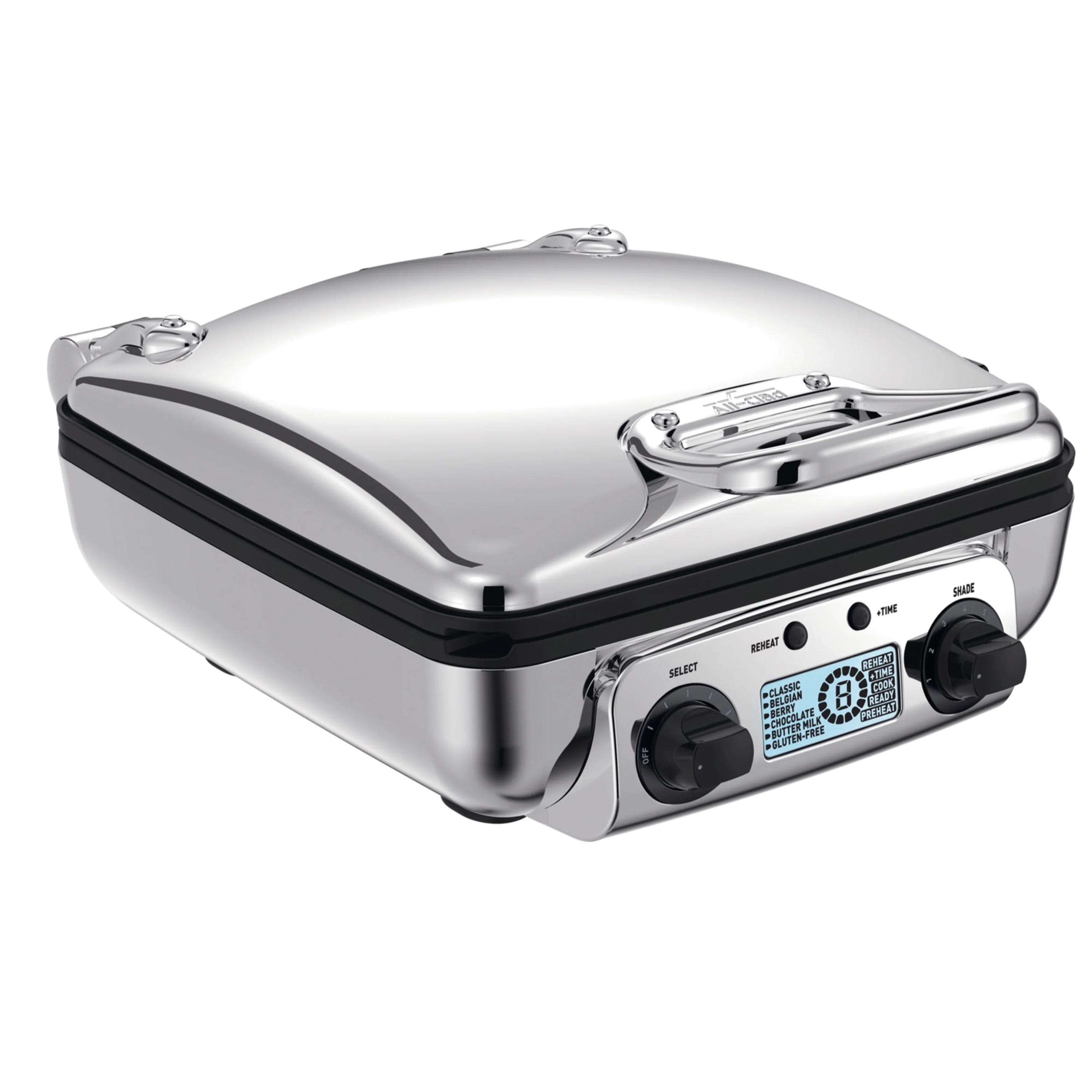 All-Clad Gourmet Digital Belgian Waffle Maker with Removable Plates, 4 slice