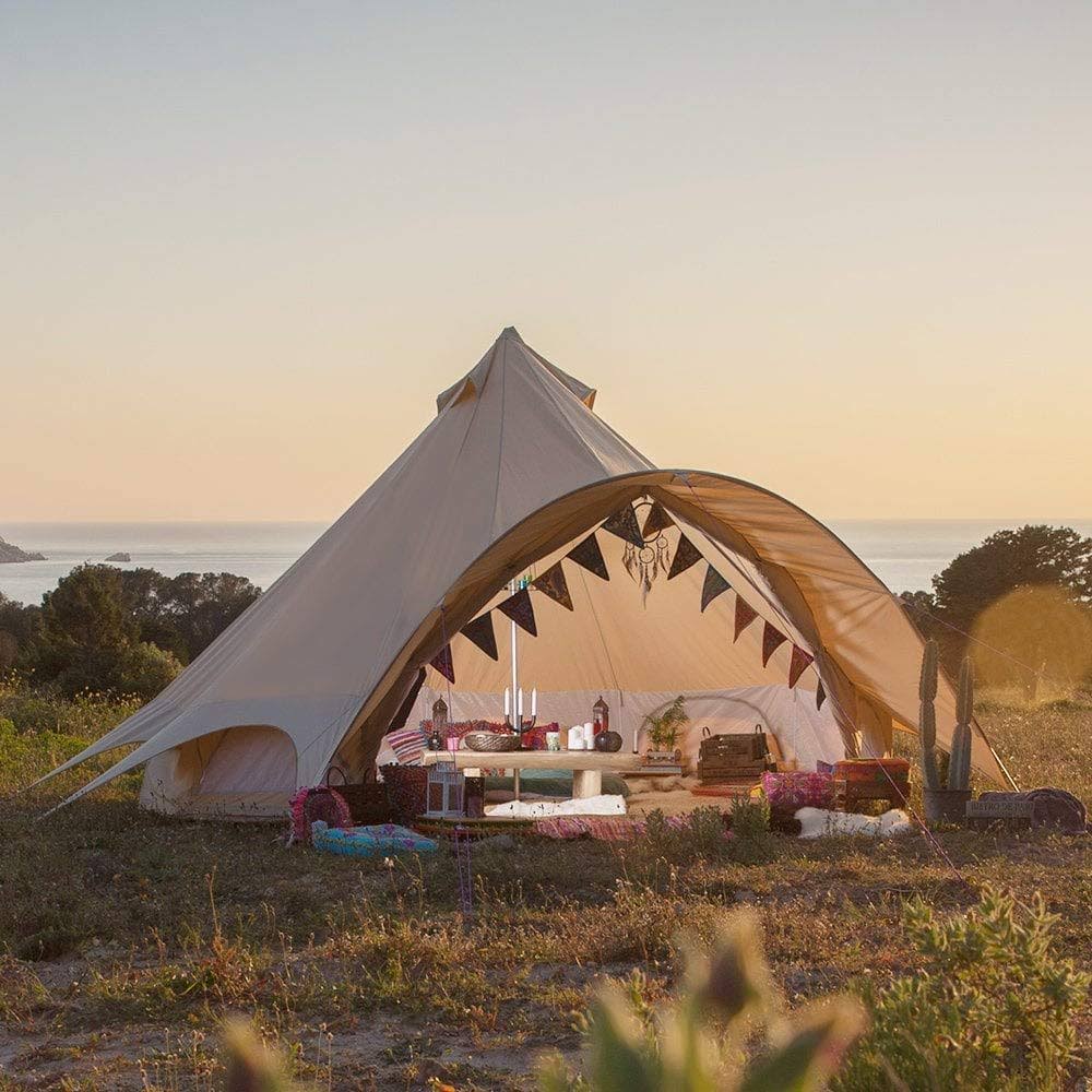 Boutique Camping Tents 4M Sandstone Star Bell Tent
