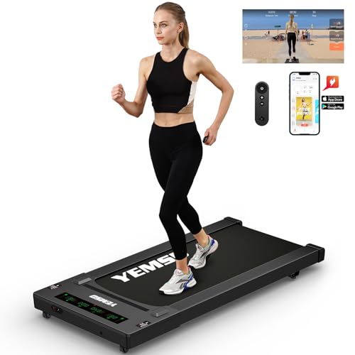 Walking Pad Treadmill, 2.5 HP Under Desk Treadmill for Home Office Walking Treadmill with LED Display,Remote Controller,330LBS Weight Capacity