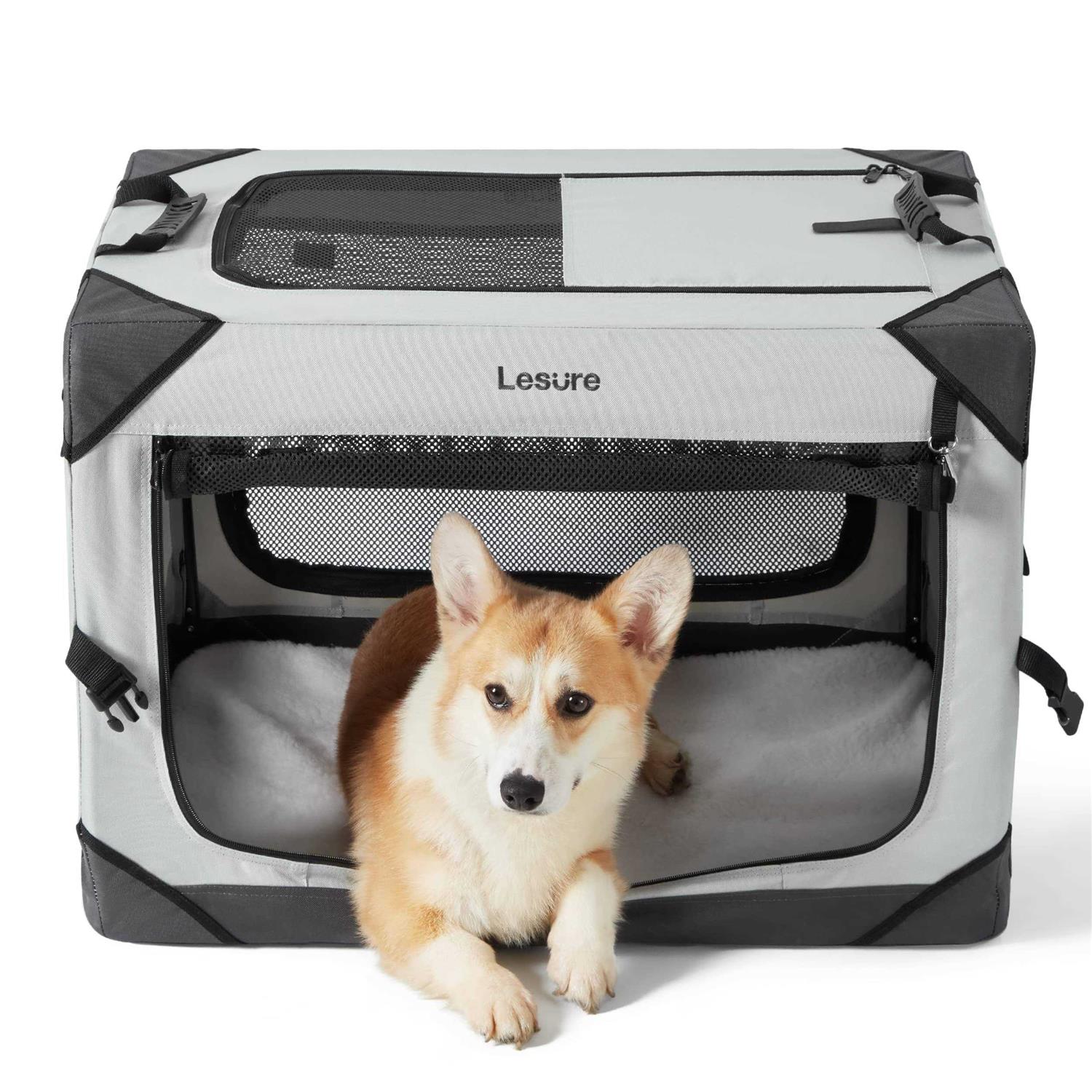 LE SURE Lesure Collapsible Dog Crate Portable Dog Travel Crate Kennel Dog - Pet Supplies online store