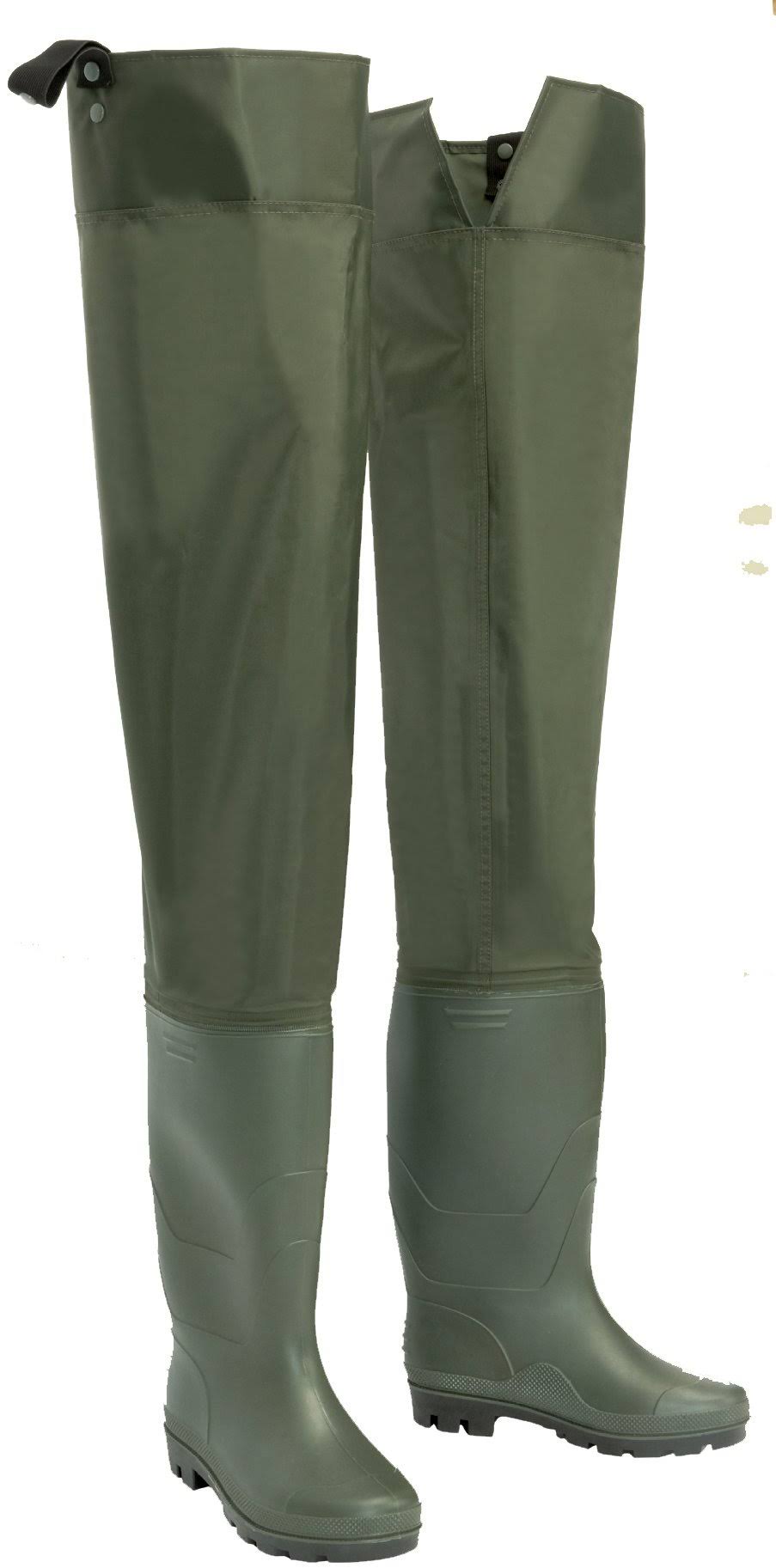Caddis PVC Hip Waders, Green