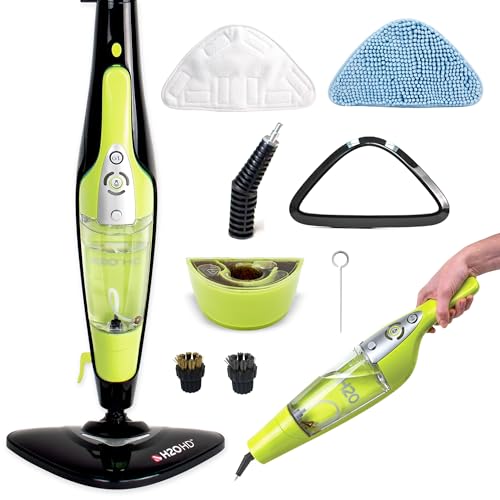 H2O HD DUALBLAST Steam Mop and Handheld Steam Cleaner For Floor Cleaning, Hardwood Floors, Grout Cleaner, Upholstery Cleaner, Tiles and Carpets