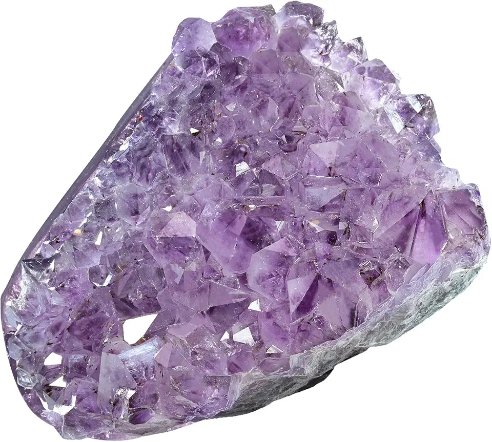 Natural Amethyst Crystal Geode Cluster Specimen for Home Decor, Mineral Raw Stone for Collection - Kansas Nuitrition - HNZSDS