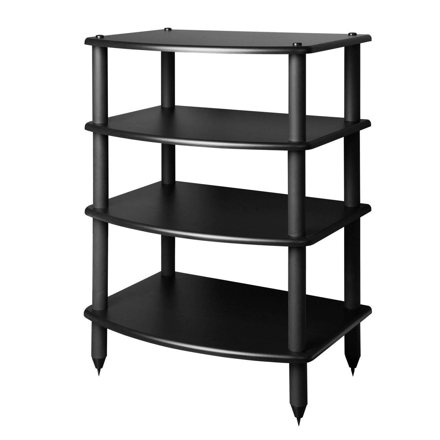 Pangea Audio Vulcan Four Shelf Audio Rack (Black)